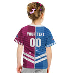 NSW Blues and QLD Maroons Rugby Custom Kid T Shirt 2026 State of Origin
