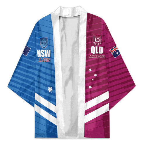 NSW Blues and QLD Maroons Rugby Custom Kimono 2026 State of Origin