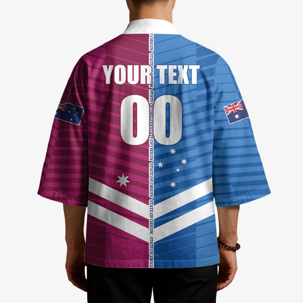 NSW Blues and QLD Maroons Rugby Custom Kimono 2026 State of Origin
