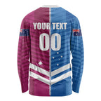 NSW Blues and QLD Maroons Rugby Custom Long Sleeve Shirt 2026 State of Origin