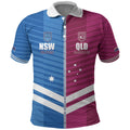 NSW Blues and QLD Maroons Rugby Custom Polo Shirt 2026 State of Origin