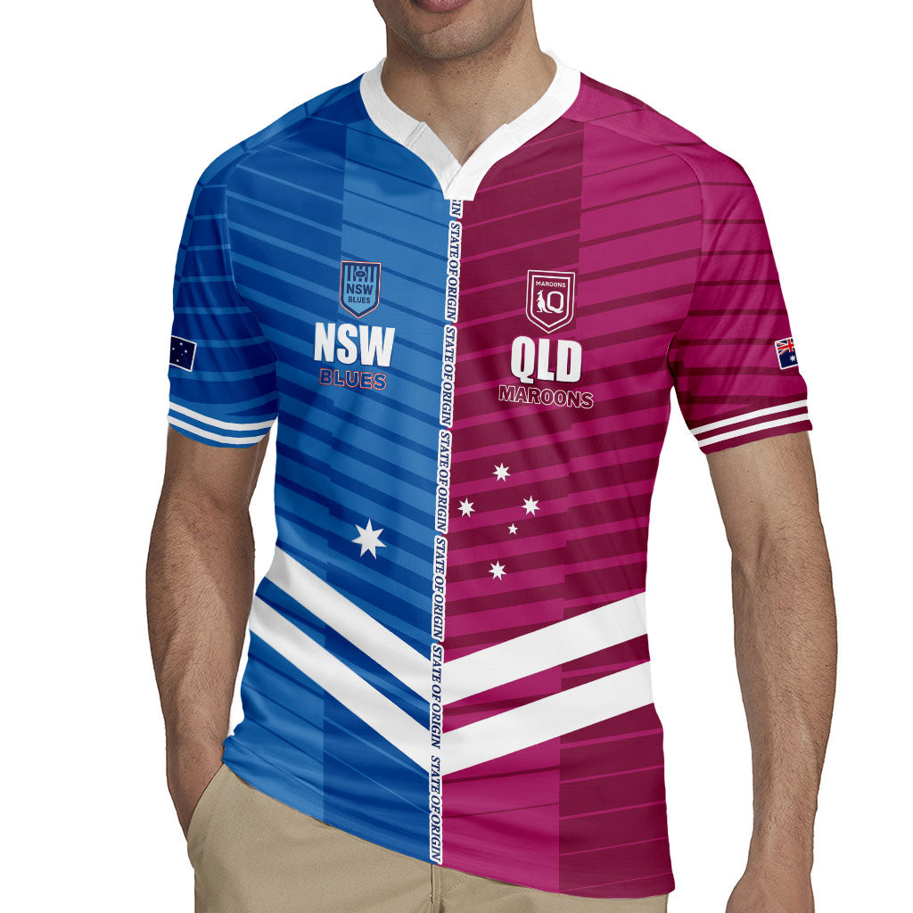 NSW Blues and QLD Maroons Rugby Custom Rugby Jersey 2026 State of Origin