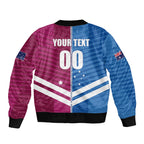 NSW Blues and QLD Maroons Rugby Custom Sleeve Zip Bomber Jacket 2026 State of Origin