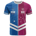 NSW Blues and QLD Maroons Rugby Custom T Shirt 2026 State of Origin