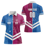 NSW Blues and QLD Maroons Rugby Custom Women Polo Shirt 2026 State of Origin