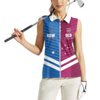 NSW Blues and QLD Maroons Rugby Custom Women Sleeveless Polo Shirt 2026 State of Origin