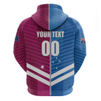 NSW Blues and QLD Maroons Rugby Custom Zip Hoodie 2026 State of Origin