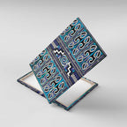 Maori Matariki Canvas Wall Art Blue Galaxy Aesthetic Koru Art
