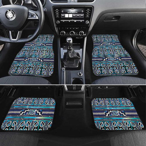 Maori Matariki Car Mats Blue Galaxy Aesthetic Koru Art
