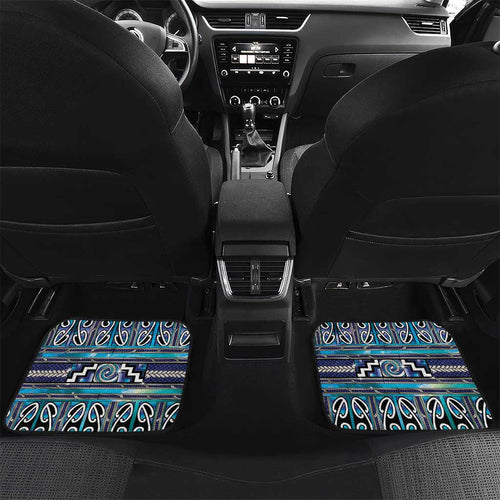 Maori Matariki Car Mats Blue Galaxy Aesthetic Koru Art