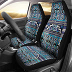Maori Matariki Car Seat Cover Blue Galaxy Aesthetic Koru Art