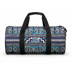 Maori Matariki Duffle Bag Blue Galaxy Aesthetic Koru Art