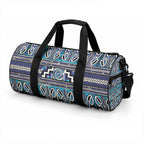Maori Matariki Duffle Bag Blue Galaxy Aesthetic Koru Art