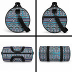 Maori Matariki Duffle Bag Blue Galaxy Aesthetic Koru Art