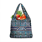 Maori Matariki Grocery Bag Blue Galaxy Aesthetic Koru Art