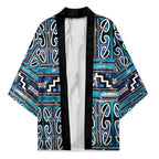 Maori Matariki Kimono Blue Galaxy Aesthetic Koru Art