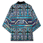 Maori Matariki Kimono Blue Galaxy Aesthetic Koru Art