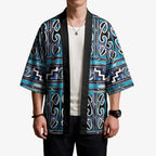 Maori Matariki Kimono Blue Galaxy Aesthetic Koru Art