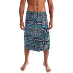 Maori Matariki Lavalava Blue Galaxy Aesthetic Koru Art