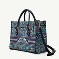 Maori Matariki Leather Bag Blue Galaxy Aesthetic Koru Art
