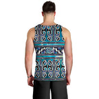 Maori Matariki Men Tank Top Blue Galaxy Aesthetic Koru Art