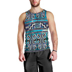 Maori Matariki Men Tank Top Blue Galaxy Aesthetic Koru Art