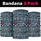 Maori Matariki Neck Gaiter Blue Galaxy Aesthetic Koru Art