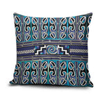 Maori Matariki Pillow Cover Blue Galaxy Aesthetic Koru Art