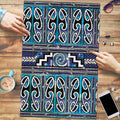 Maori Matariki Puzzle Blue Galaxy Aesthetic Koru Art