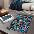 Maori Matariki Puzzle Blue Galaxy Aesthetic Koru Art