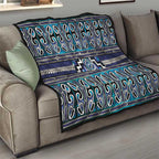 Maori Matariki Quilt Blue Galaxy Aesthetic Koru Art