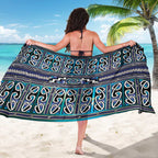 Maori Matariki Sarong Blue Galaxy Aesthetic Koru Art
