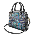 Maori Matariki Shoulder Handbag Blue Galaxy Aesthetic Koru Art