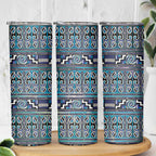Maori Matariki Skinny Tumbler Blue Galaxy Aesthetic Koru Art