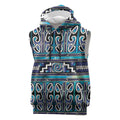 Maori Matariki Sleeveless Hoodie Blue Galaxy Aesthetic Koru Art