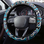 Maori Matariki Steering Wheel Cover Blue Galaxy Aesthetic Koru Art