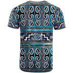 Maori Matariki T Shirt Blue Galaxy Aesthetic Koru Art