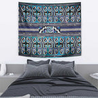 Maori Matariki Tapestry Blue Galaxy Aesthetic Koru Art