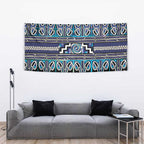 Maori Matariki Tapestry Blue Galaxy Aesthetic Koru Art