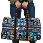 Maori Matariki Travel Bag Blue Galaxy Aesthetic Koru Art