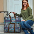 Maori Matariki Travel Bag Blue Galaxy Aesthetic Koru Art
