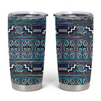 Maori Matariki Tumbler Cup Blue Galaxy Aesthetic Koru Art
