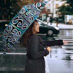 Maori Matariki Umbrella Blue Galaxy Aesthetic Koru Art