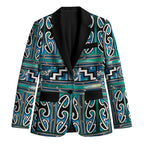 Maori Matariki Blazer Green Galaxy Aesthetic Koru Art
