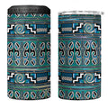 Maori Matariki 4 in 1 Can Cooler Tumbler Green Galaxy Aesthetic Koru Art