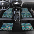 Maori Matariki Car Mats Green Galaxy Aesthetic Koru Art