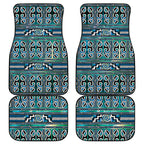 Maori Matariki Car Mats Green Galaxy Aesthetic Koru Art