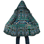 Maori Matariki Cloak Green Galaxy Aesthetic Koru Art