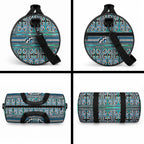 Maori Matariki Duffle Bag Green Galaxy Aesthetic Koru Art