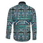 Maori Matariki Family Matching Summer Maxi Dress and Hawaiian Shirt Green Galaxy Aesthetic Koru Art